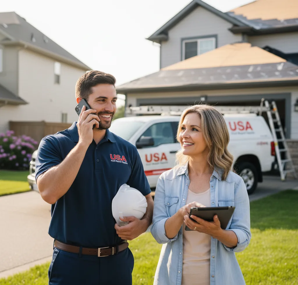 USA Roof Repair Experts customer support in Stout